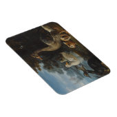 森の中のアヒルとウサギ マグネット (右側)