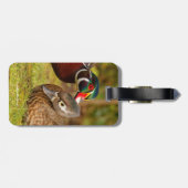 森の中のアヒルの間の甘い瞬間 ラゲッジタグ (裏面横)