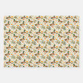 森の中のアヒル ラッピングペーパーシート (正面3)