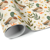 森の中のアヒル ラッピングペーパー (ロールコーナー)