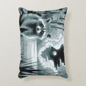 森の中のアライグマクリアのアクセント枕 アクセントクッション (正面(垂直))