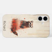 森の中のアライグマ Case-Mate iPhoneケース (裏面 (横))