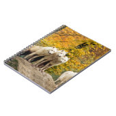 森の中のアラスカの白い狼 ノートブック (左側)