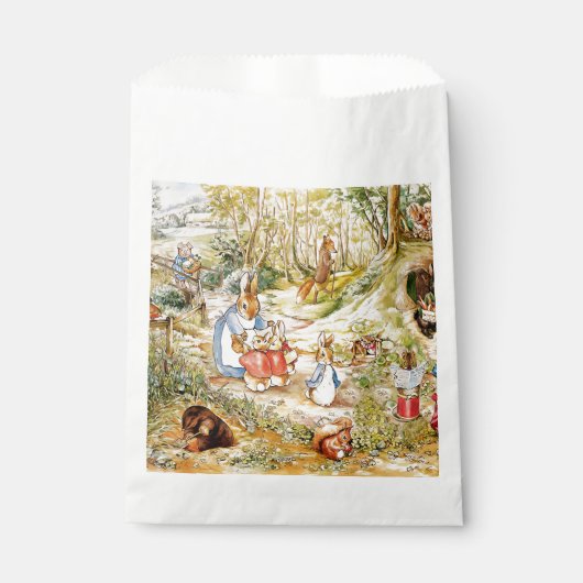 森の中のウサギのピーター フェイバーバッグ (正面)