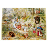 森の中のウサギのピーター ラージペーパーバッグ (正面)