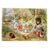 森の中のウサギのピーター ラージペーパーバッグ (裏面)