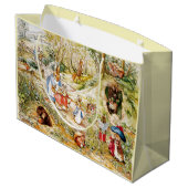 森の中のウサギのピーター ラージペーパーバッグ (裏面アングル)