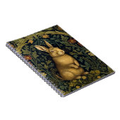 森の中のウサギアールヌーボースタイル ノートブック (右側)