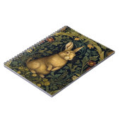 森の中のウサギアールヌーボースタイル ノートブック (左側)