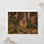 森の中のウサギ(ハンス・ホフマン) カード (正面/裏面インサイチュ)