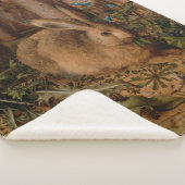 森の中のウサギ(ハンス・ホフマン) シェルパブランケット (3/4)