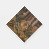 森の中のウサギ（ハンス・ホフマン） スタンダードランチョンナプキン (角)