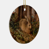 森の中のウサギ（ハンス・ホフマン） セラミックオーナメント (右)