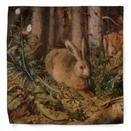 森の中のウサギ（ハンス・ホフマン） バンダナ