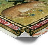 森の中のウサギ ポスター (角)