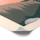 森の中のウサギ ポスター (角)