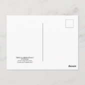 「森の中のウサギ」絵画はがき ポストカード (裏面)