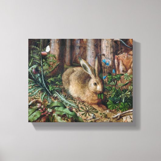 森の中のウサギ(1585) 、キャンバス キャンバスプリント (正面)