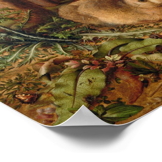 森の中のウサギ | Hans Hoffmann ポスター (角)