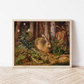 森の中のウサギ | Hans Hoffmann ポスター