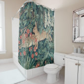 森の中のウサギ – William Morris シャワーカーテン (インサイチュ)