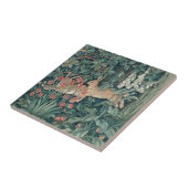 森の中のウサギ – William Morris タイル (側面)