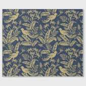 森の中のオウム ラッピングペーパー (フラット)