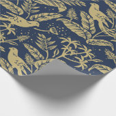 森の中のオウム ラッピングペーパー (角)