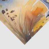 森の中のオオカミ絵を描の色 薄葉紙 (詳細)