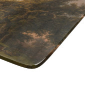 森の中のオークの木(ウッドランドシーン) カッティングボード (角)