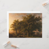 森の中のオークの木（ウッドランドシーン） カード (正面/裏面インサイチュ)