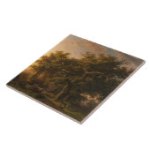 森の中のオークの木（ウッドランドシーン） タイル (側面)