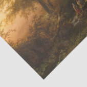 森の中のオークの木(ウッドランドシーン) 薄葉紙 (詳細)