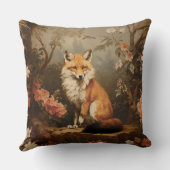 森の中のキツネビクトリアン クッション (裏面)