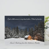 森の中のキャビン – シーズンズグリーティングカード シーズンカード (スタンド正面)