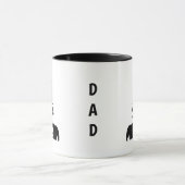 森の中のクマのコーヒー マグカップ (中央)