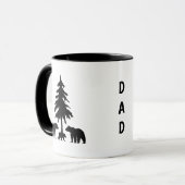 森の中のクマのコーヒー マグカップ (正面左)