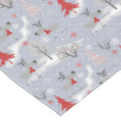 森の中のクリスマスシカ。シカ·クリスマス テーブルクロス (アングル)