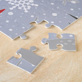 森の中のクリスマスシカ。 ジグソーパズル (側面)