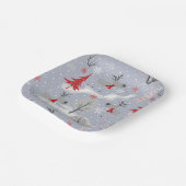 森の中のクリスマスシカ ペーパープレート (傾斜あり)