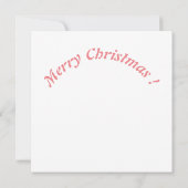 森の中のクリスマストナカイ カード (裏面)