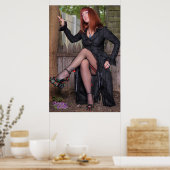 森の中のクリッシー子猫の魔女 ポスター (キッチン)