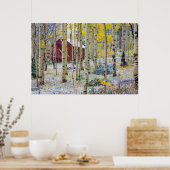 森の中のグランドメサ孤独なキャビン ポスター (キッチン)