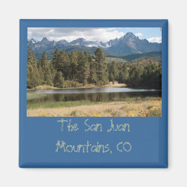 森の中のスネッフェルと池 マグネット