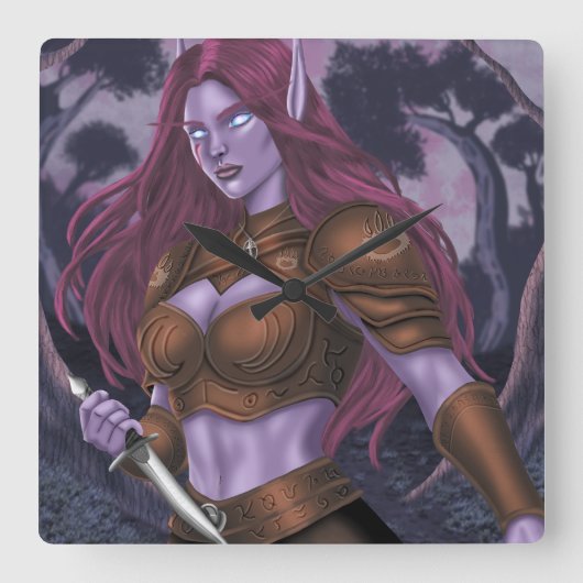 森の中のゼンドール スクエア壁時計 (正面)