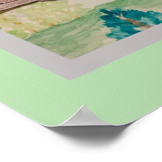 森の中のタフテッドタイトマウス ポスター (角)