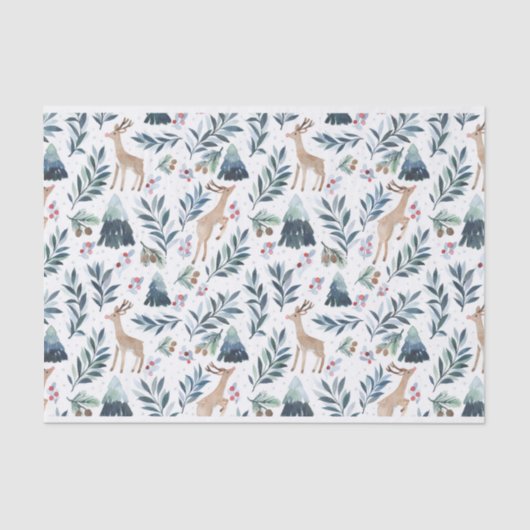 森の中のトナカイ 薄葉紙 (正面)
