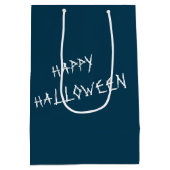 森の中のハロウィンジャック・オ・ランタン ミディアムペーパーバッグ (裏面)