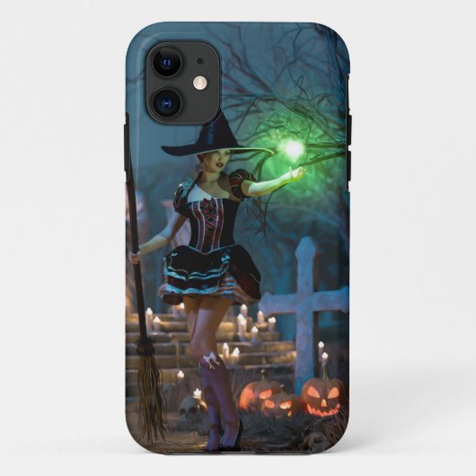 森の中のハロウィーンの魔女 Case-Mate iPhoneケース (裏面)