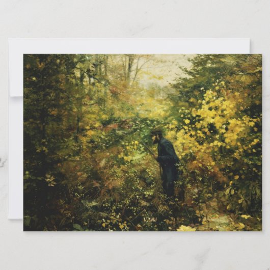 森の中のハンター カード (正面)